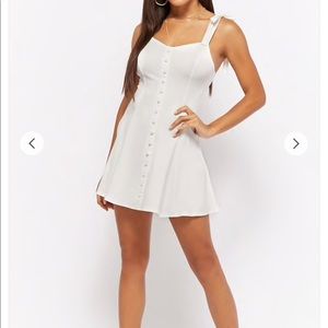 White mini dress